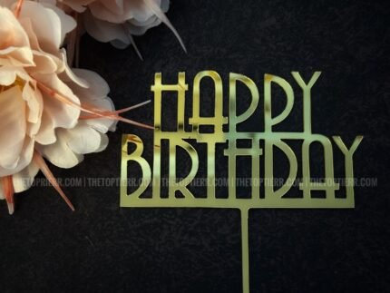 Happy Birthday Cake Topper (HB 35)