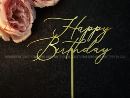 Happy Birthday Cake Topper (HB 44)