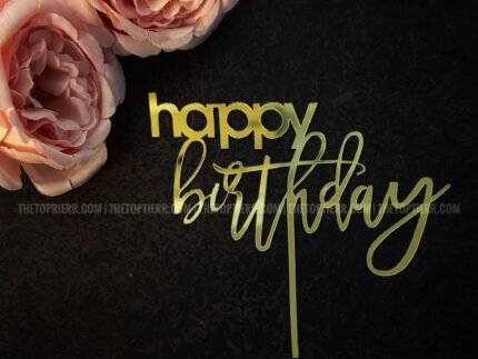 Happy Birthday Cake Topper (HB 45)