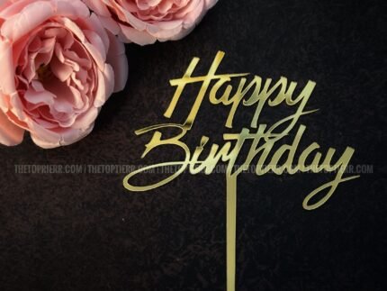 Happy Birthday Cake Topper (HB 46)