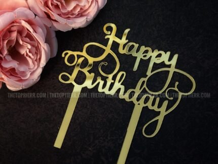 Happy Birthday Cake Topper (HB 49)