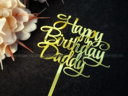 Happy Birthday Cake Topper (HB 51)