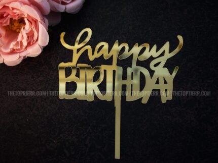Happy Birthday Cake Topper (HB 56)