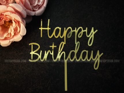 Happy Birthday Cake Topper (HB 60)