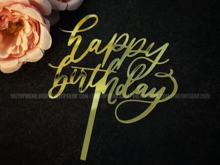 Happy Birthday Cake Topper (HB 61)