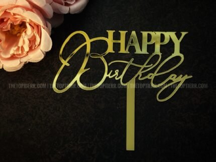 Happy Birthday Cake Topper (HB 62)