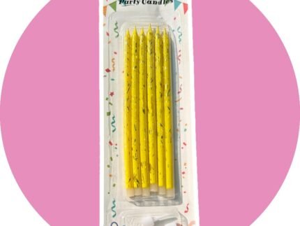 Golden Splash Yellow Candle