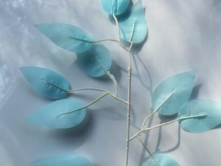 Artificial Eucalyptus Leaf - Light Blue (One Stem)