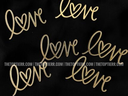 Love Cutout/Charm (Pack Of 6)