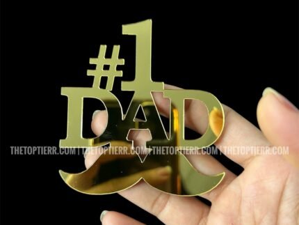 #1 Dad Cutout/Charm (Single Piece)