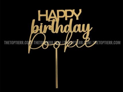 Happy Birthday Pookie Topper (HB 68)