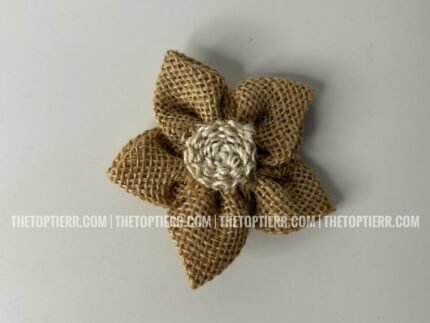Jute Petal Flower - Brown