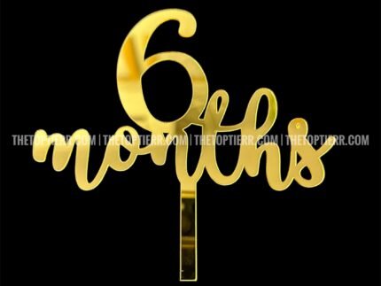 6 Months Cake Topper