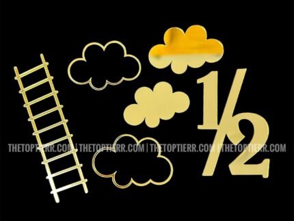1/2 Baby Birthday Cutout Set